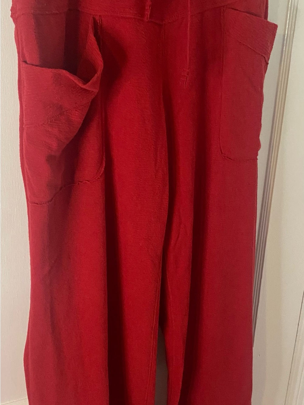 Free People Intimately Red Knit pants
